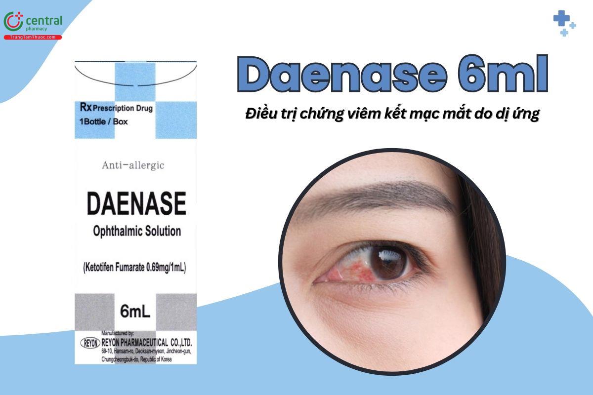 Thuốc Daenase Ophthalmic Solution điều trị viêm kết mạc do dị ứng