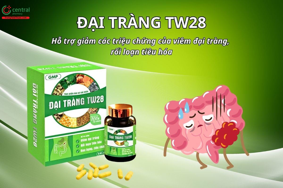 Đại tràng TW28 hỗ trợ giảm các triệu chứng viêm đại tràng và rối loạn tiêu hóa