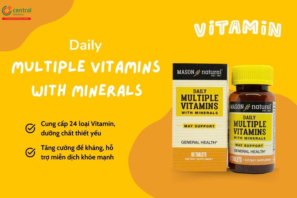 Daily Multiple Vitamins With Minerals tăng cường đề kháng khỏe mạnh