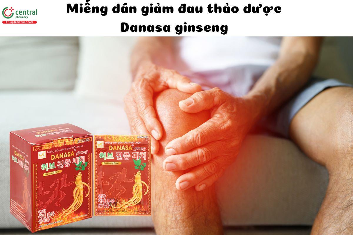 Miếng dán giảm đau thảo dược Danasa Ginseng - Giảm đau cơ khớp