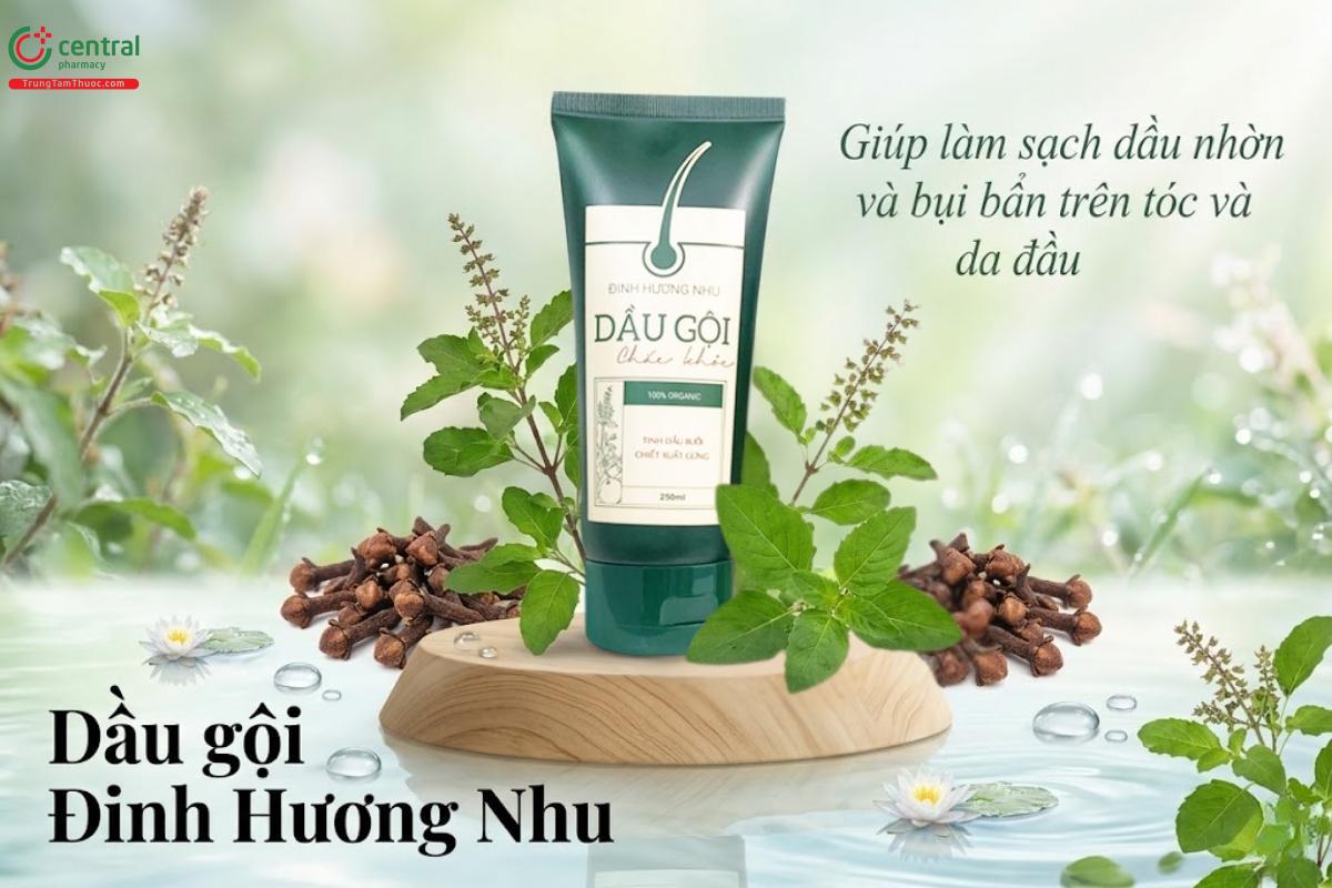 Dầu gội Đinh Hương Nhu làm sạch tóc, nuôi dưỡng tóc mềm mượt, chắc khoẻ