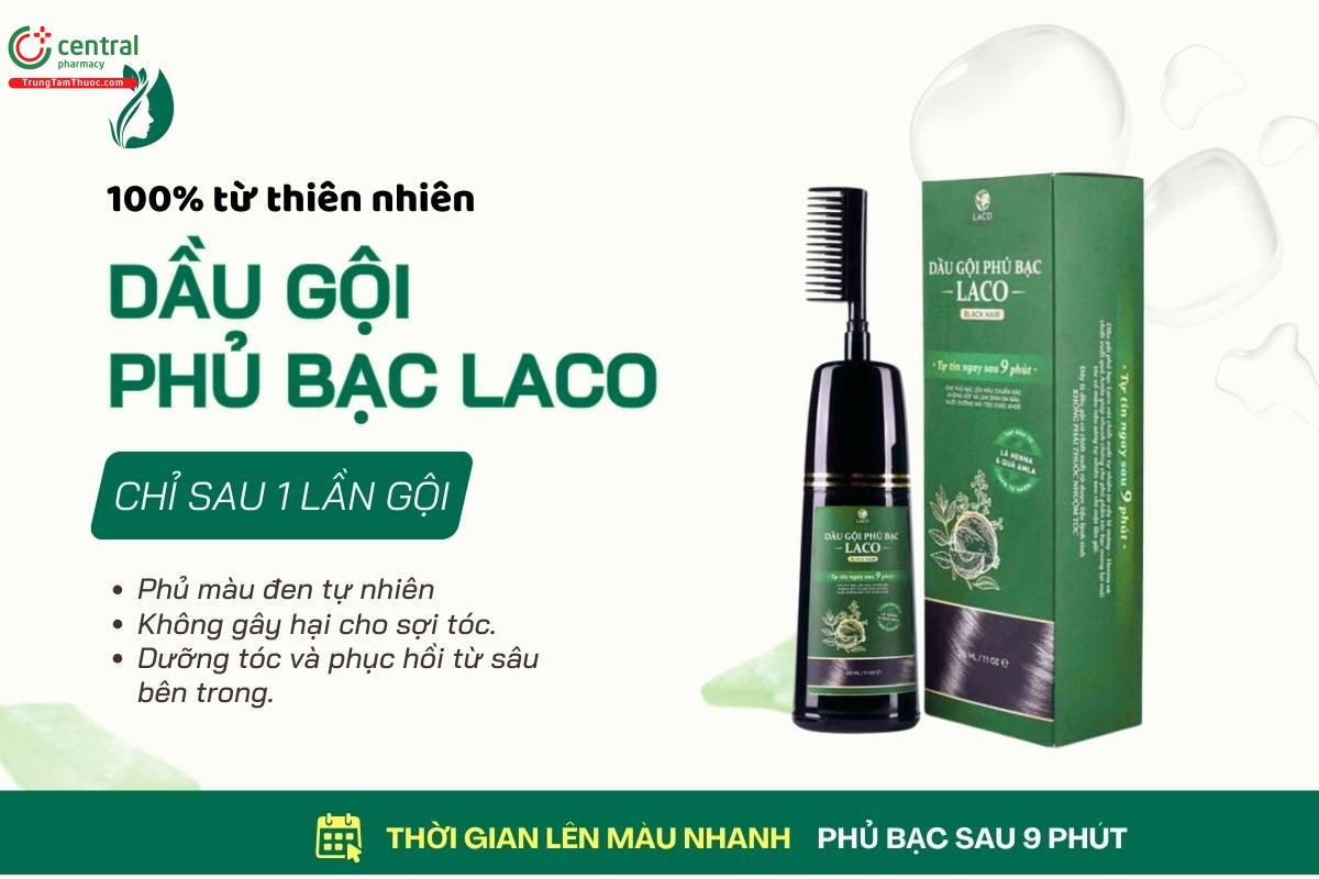 Dầu gội phủ bạc Laco có tác dụng gì?