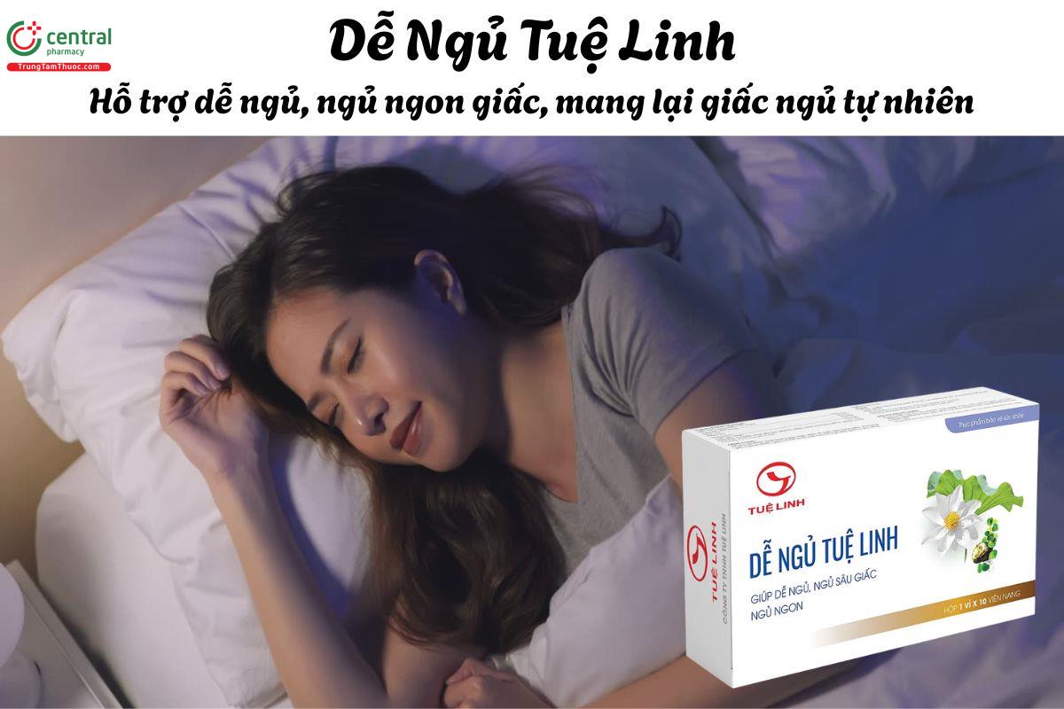 Dễ Ngủ Tuệ Linh - Giúp dễ đi vào giấc ngủ hơn, ngủ sâu hơn