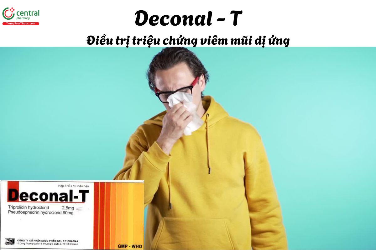 Thuốc Deconal-T - Điều trị triệu chứng viêm mũi dị ứng, cảm lạnh, cúm