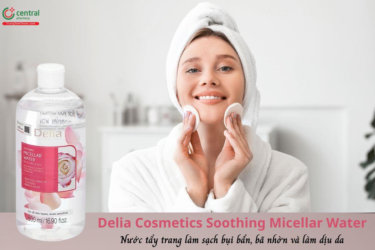 Nước tẩy trang sạch sâu, dịu nhẹ Delia Cosmetics Soothing Micellar Water 