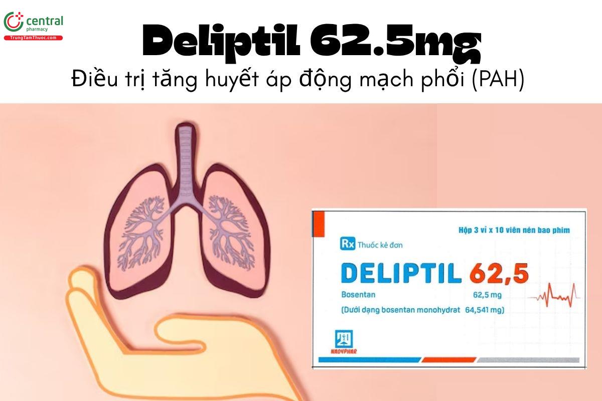 Thuốc Deliptil 62.5mg - Điều trị tăng huyết áp động mạch phổi (PAH)