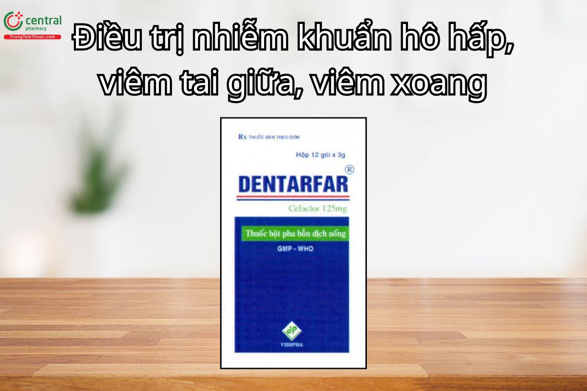 Thuốc Dentarfar dùng trong điều trị các nhiễm khuẩn do vi khuẩn nhạy cảm