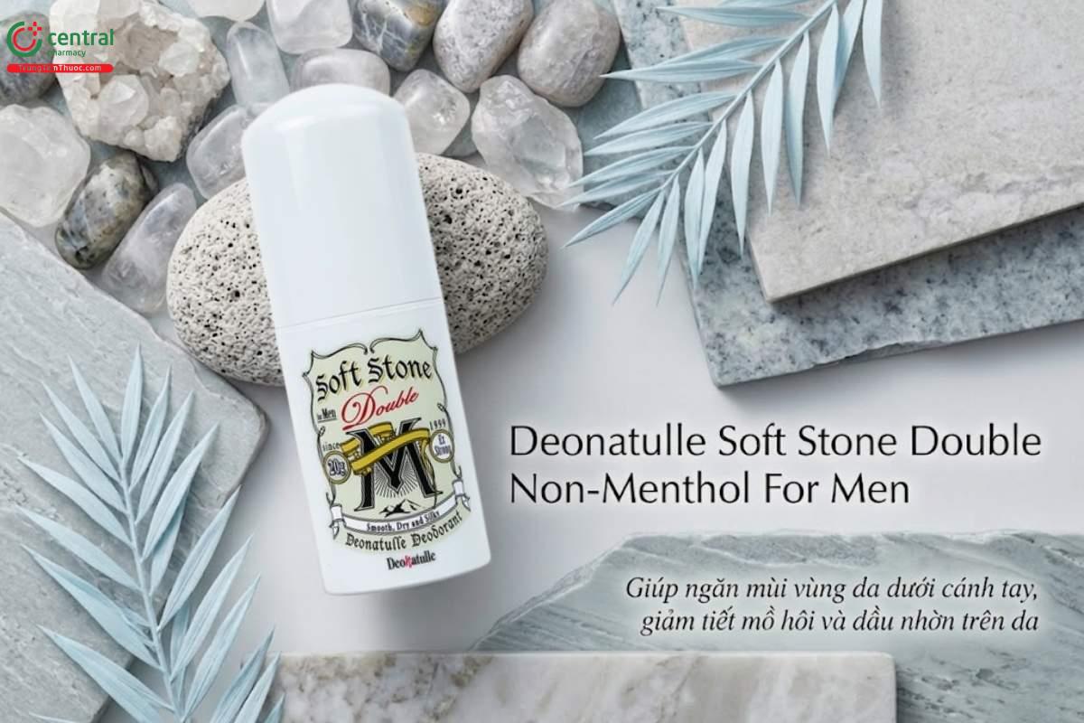 Lăn Khử Mùi Deonatulle Soft Stone Double Non-Menthol For Men ngăn mùi hôi