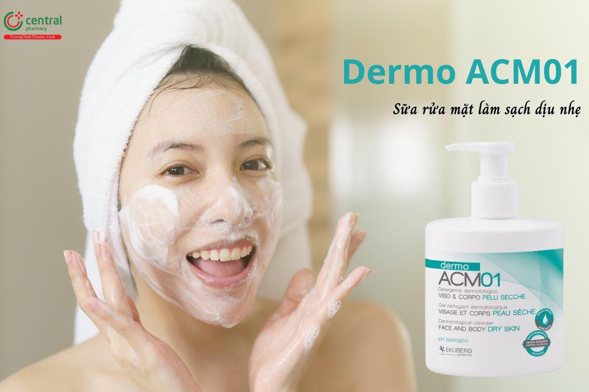 Dermo ACM01 300ml - Sữa tắm, rửa mặt, làm sạch, làm dịu và dưỡng ẩm da