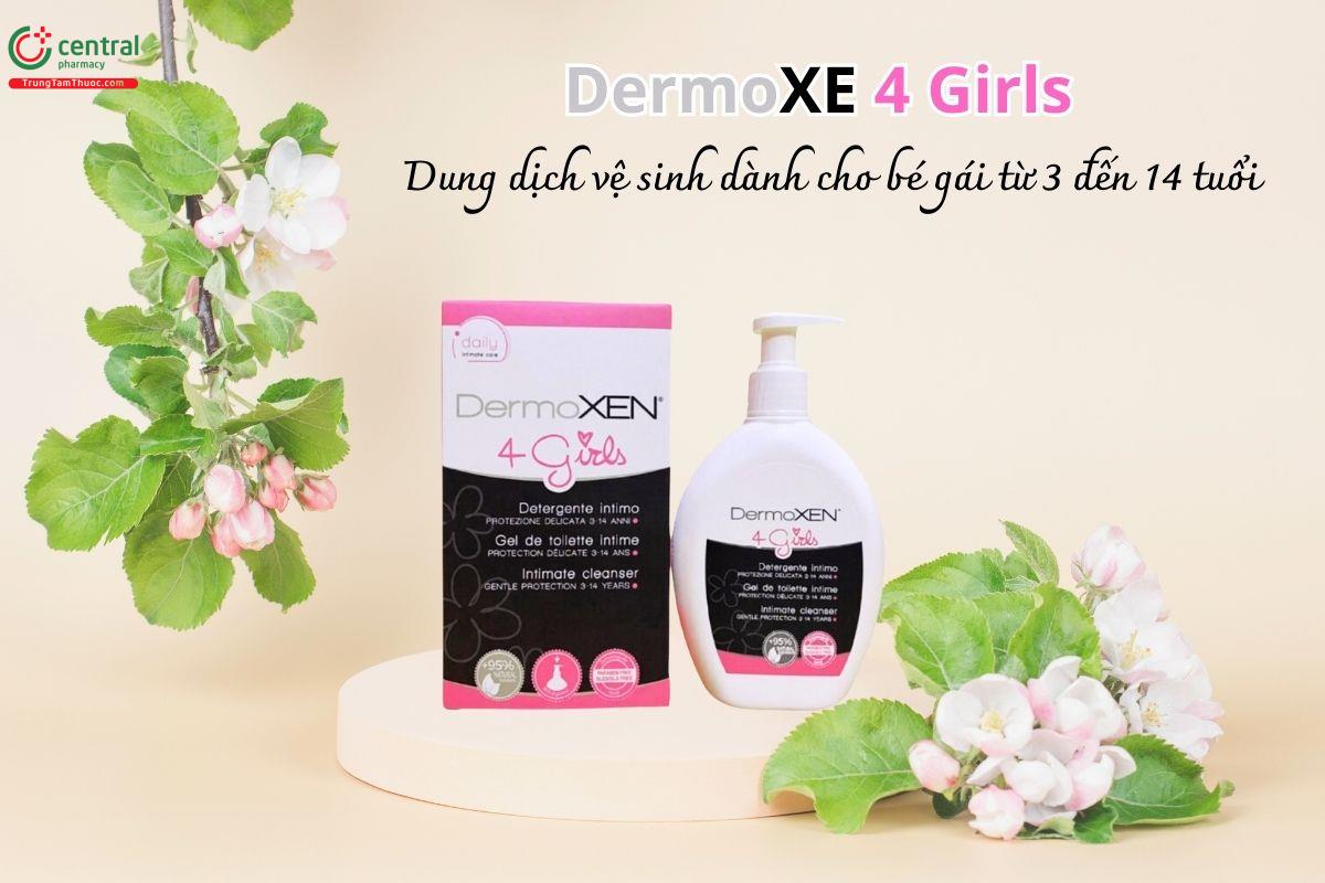 DermoXEN 4 Girls - Dung dịch vệ sinh dịu nhẹ cho bé gái 3-14 tuổi