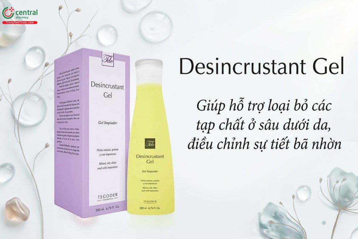 Desincrustant Gel làm sạch da, loại bỏ bụi bẩn, tạp chất tích tụ trên da