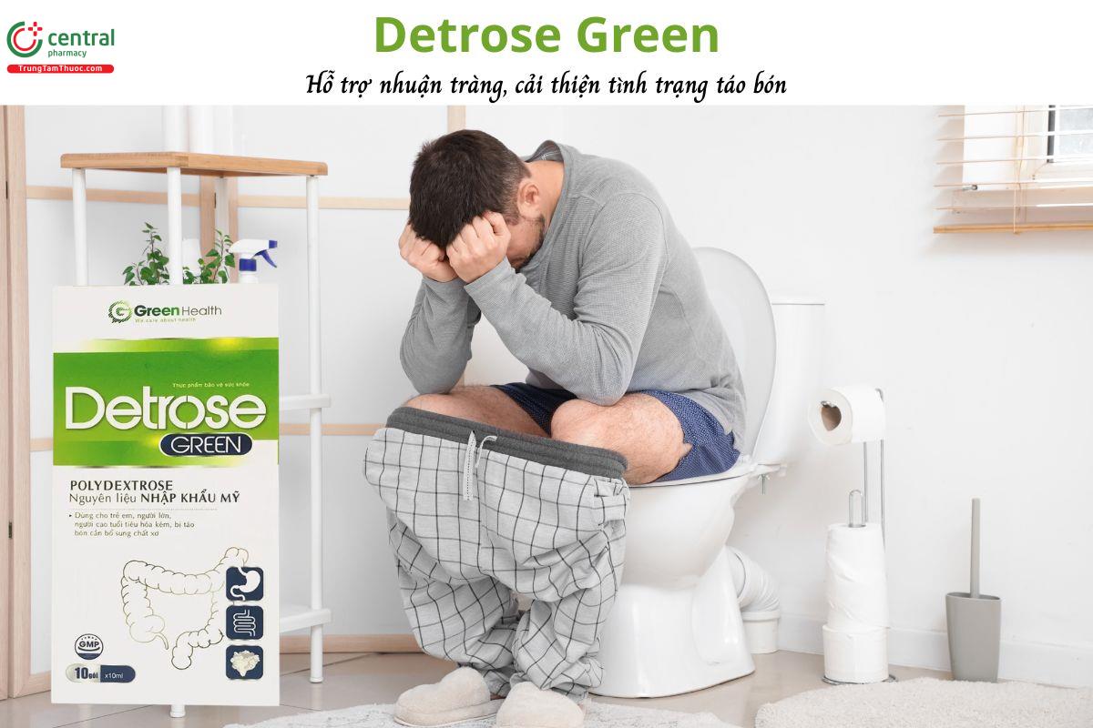 Detrose Green - Hỗ trợ nhuận tràng, giảm táo bón