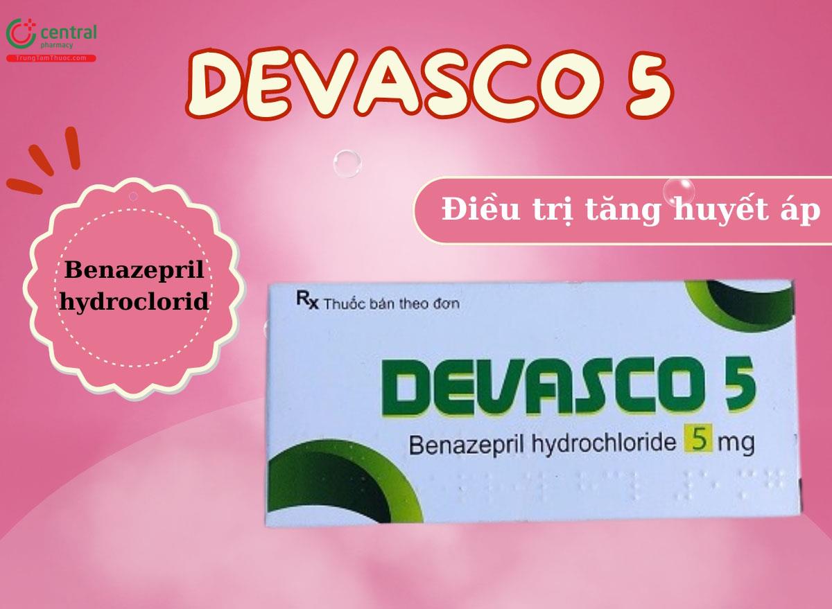 Thuốc Devasco 5 - Điều trị tăng huyết áp, suy tim sung huyết