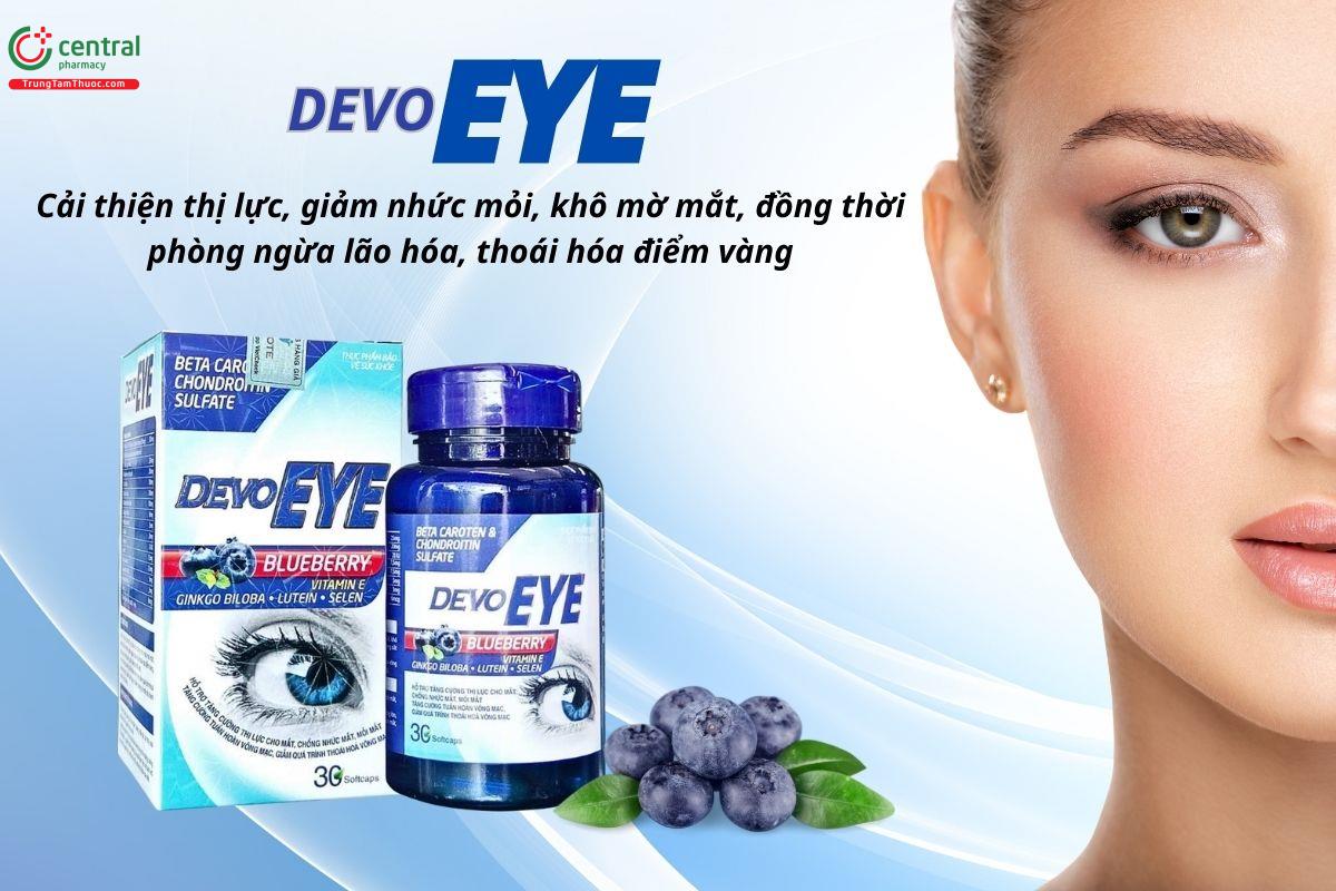 Devo Eye hỗ trợ tăng cường thị lực và ngăn ngừa thoái hóa điểm vàng