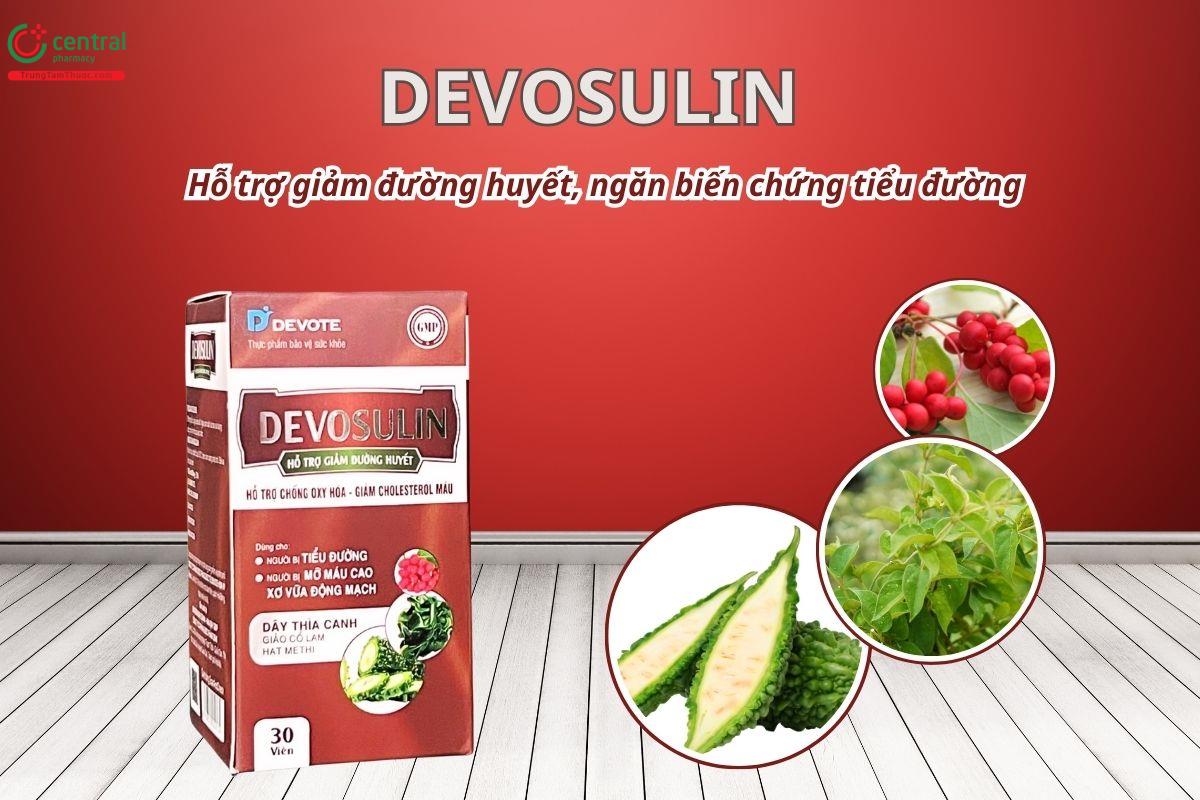 Devosulin hỗ trợ giảm đường huyết, ngăn biến chứng tiểu đường
