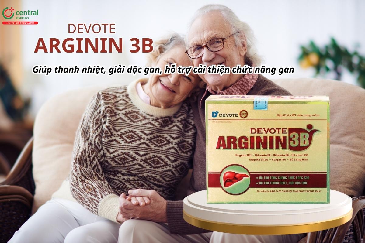 Devote Arginin 3B giúp thanh nhiệt, giải độc gan, hỗ trợ cải thiện chức năng gan