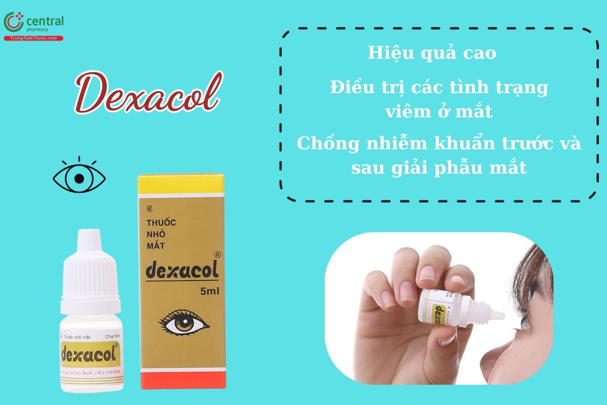 Thuốc nhỏ mắt Dexacol 5ml - Giải pháp điều trị tắc và nhiễm khuẩn lệ quản