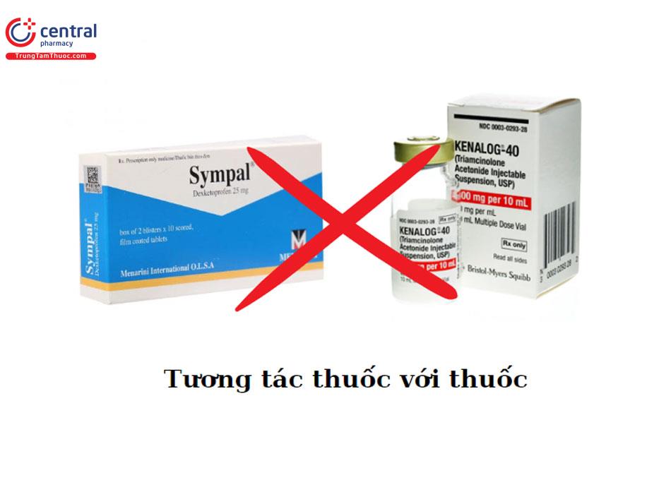 Tương tác của Dexketoprofen