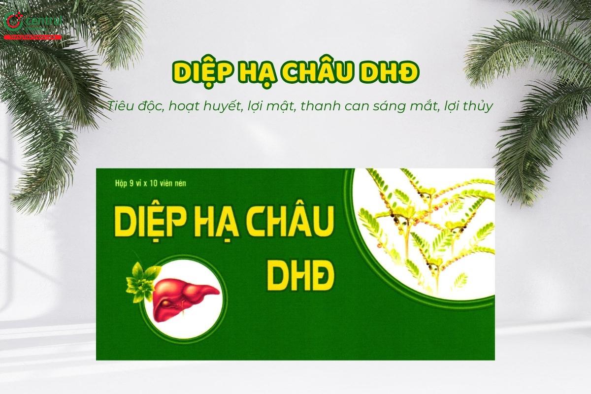 Diệp hạ châu DHĐ điều trị viêm gan hoàng đản, vàng da, mụn nhọt, viêm da thần kinh, hỗ trợ điều trị các bệnh như sỏi tiết niệu, viêm thận, phù nề, viêm ruột và viêm họng.
