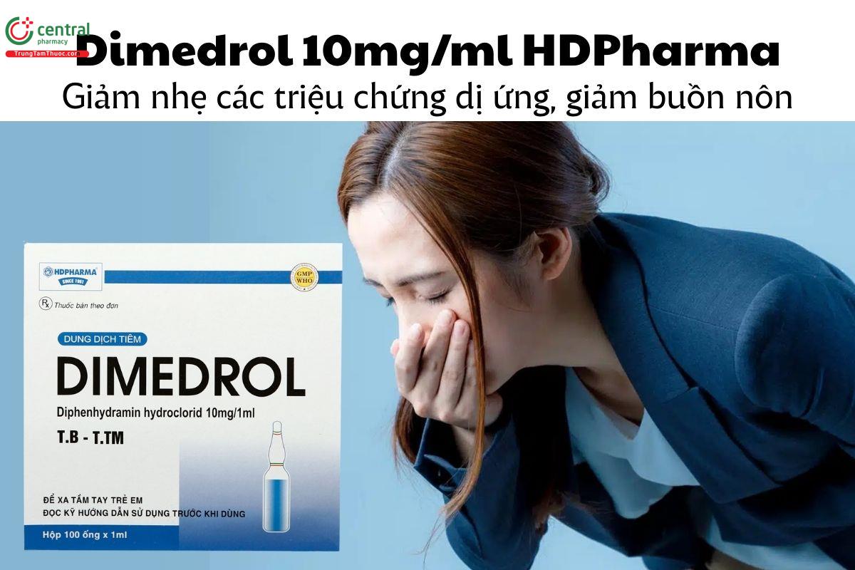 Thuốc Dimedrol 10mg/ml HDPharma - Giảm nhẹ các triệu chứng dị ứng