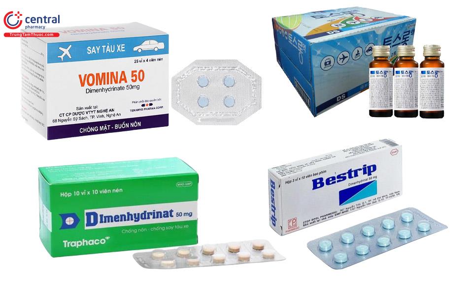 Các thuốc có chứa thành phần Dimenhydrinate