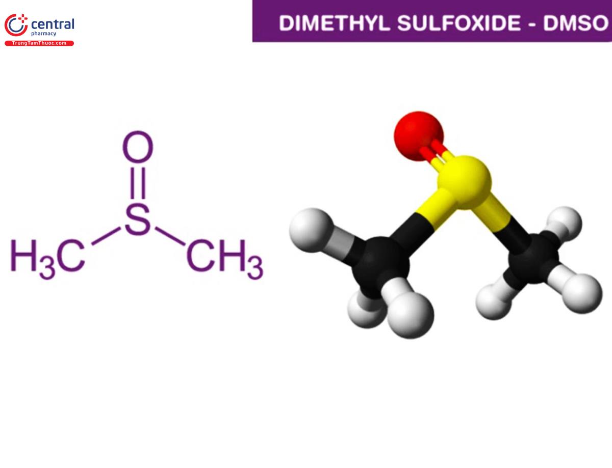 Công thức cấu tạo của DMSO