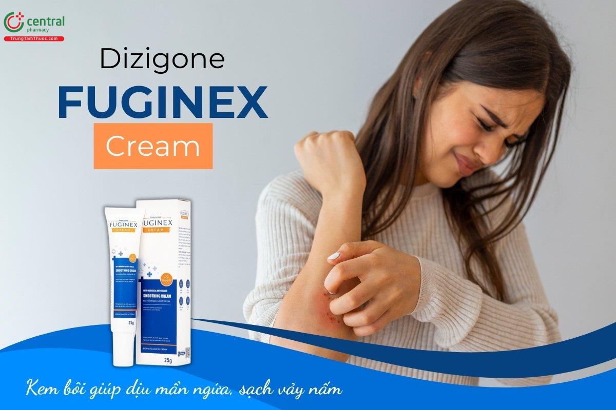 Kem bôi da Dizigone Fuginex Cream hỗ trợ làm sạch, kháng khuẩn và làm dịu làn da trong các trường hợp viêm da