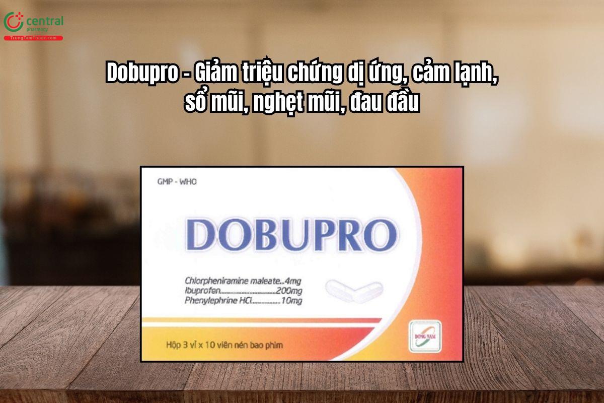 Thuốc Dobupro giảm triệu chứng dị ứng, cảm lạnh, sổ mũi, nghẹt mũi