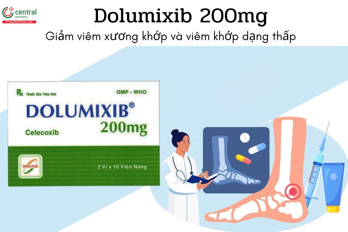 Thuốc Dolumixib 200mg - Giảm viêm xương khớp và viêm khớp dạng thấp