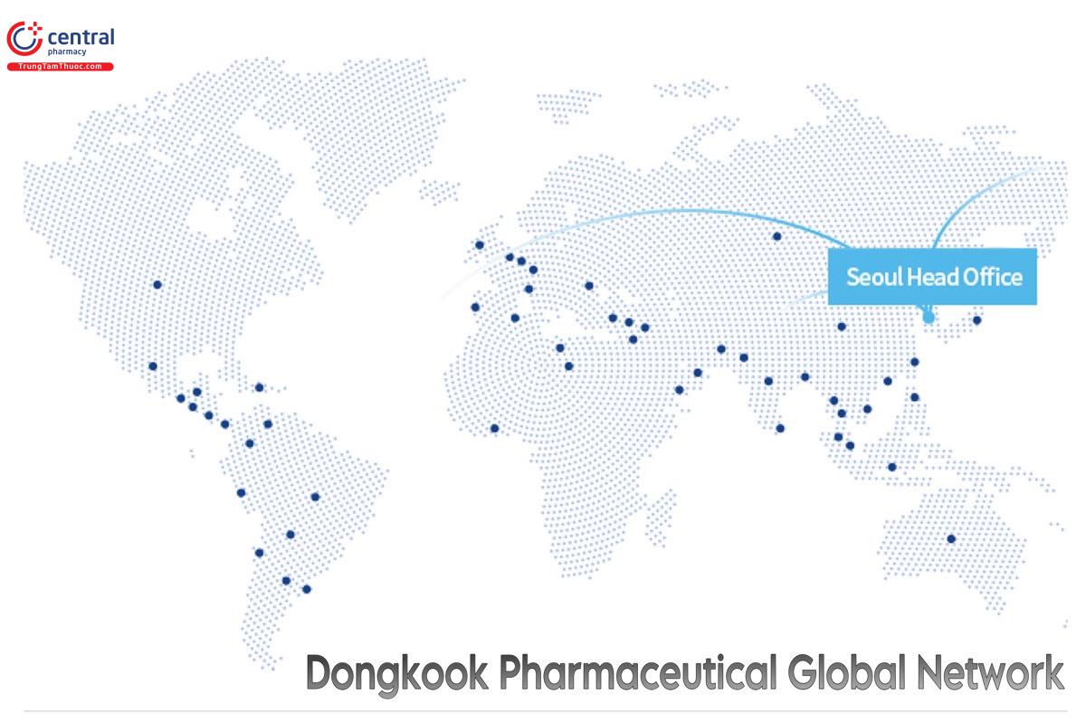 Mạng lưới phân phối toàn cầu của Dongkook Pharma