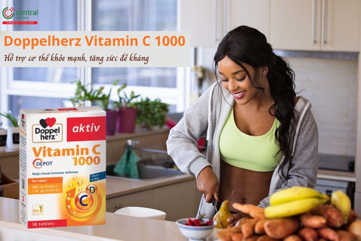 Doppelherz Vitamin C 1000 - Tăng cường sức đề kháng, hỗ trợ cơ thể khỏe mạnh