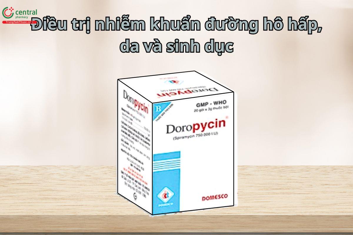 Thuốc Doropycin 750.000 IU điều trị nhiễm trùng đường hô hấp, da, sinh dục