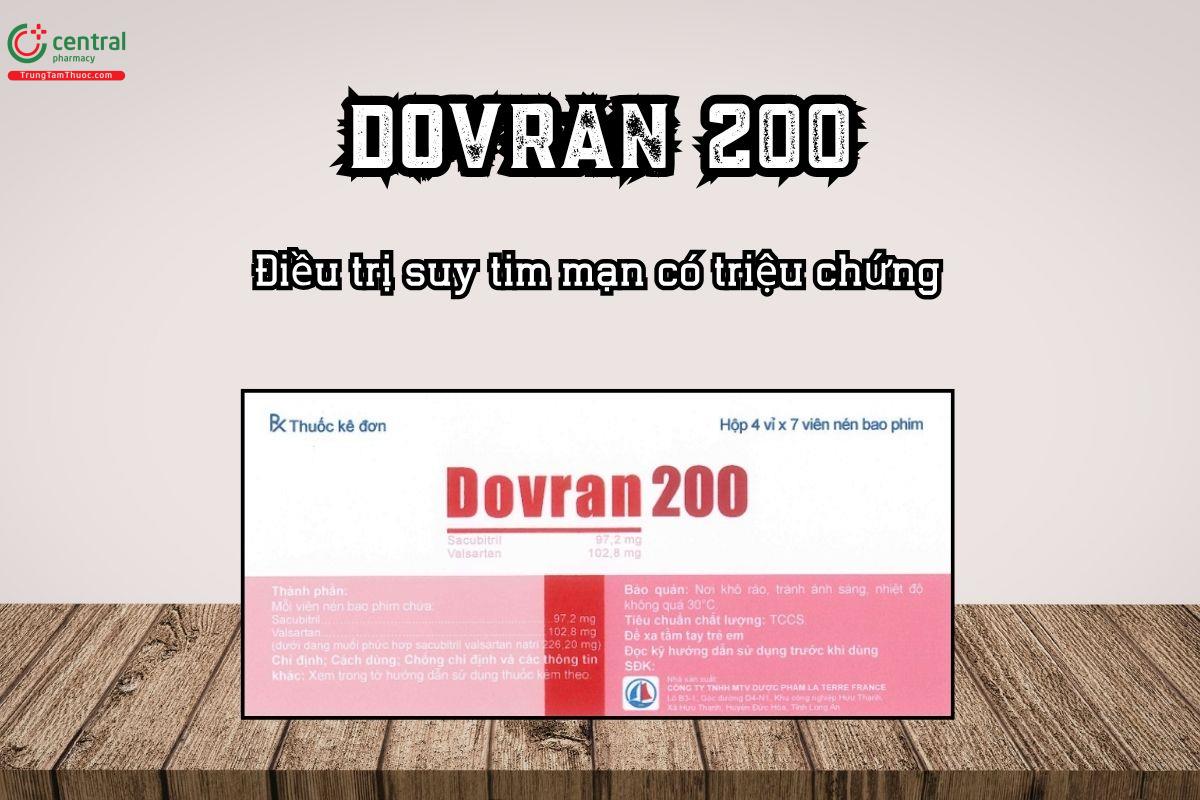 Thuốc Dovran 200 Điều trị tình trạng suy tim mạn có triệu chứng