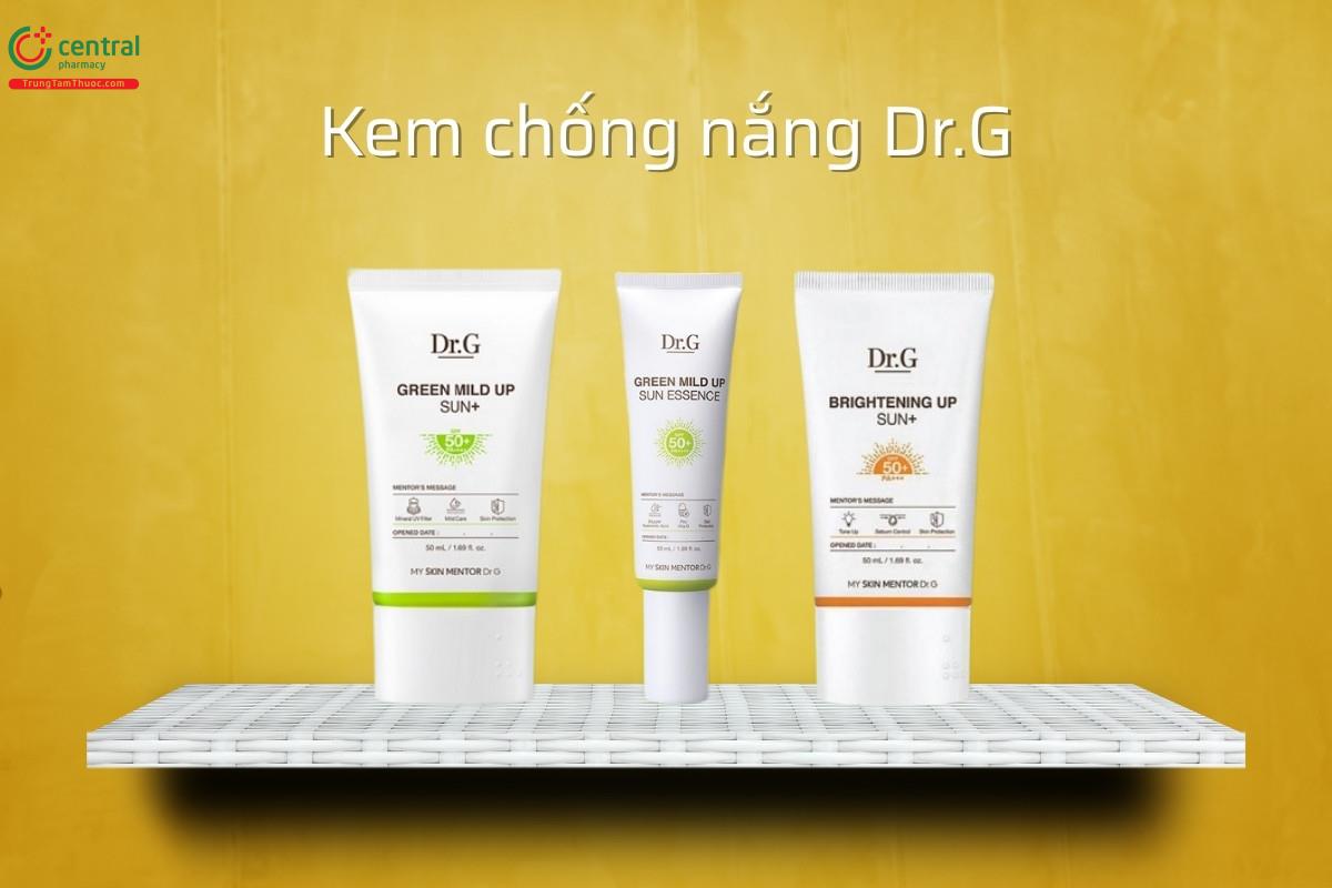 Dr.G hiện có 3 dòng kem chống nắng chính, phù hợp với từng nhu cầu và loại da khác nhau