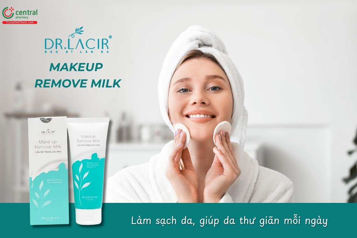 Makeup Remove Milk làm sạch lớp trang điểm và bụi bẩn, giúp da thông thoáng