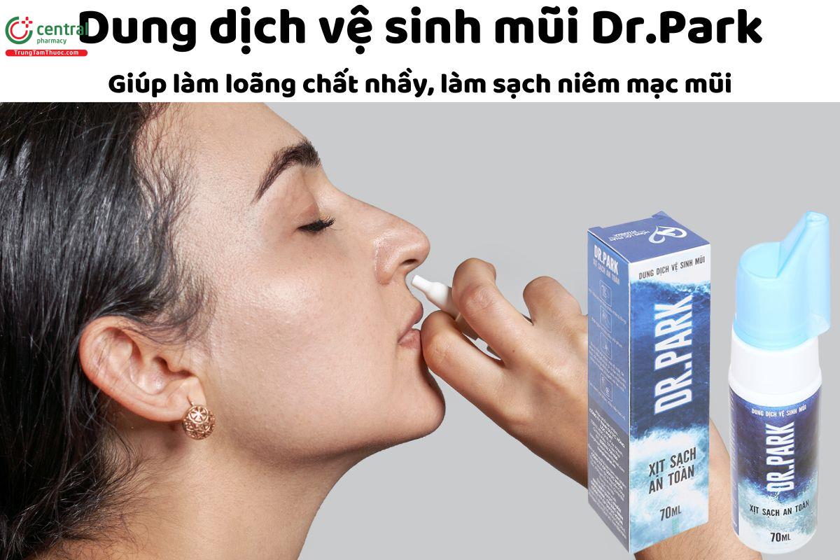 Dung dịch vệ sinh mũi Dr.Park - Giúp làm loãng nhầy, sạch niêm mạc mũi