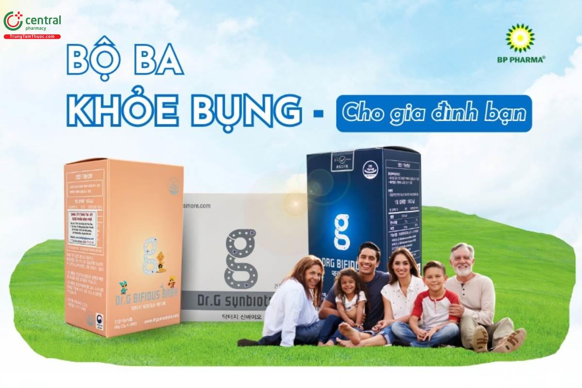 Các dòng sản phẩm Dr.g Bifidus - tăng cường tiêu hóa khỏe cho cả gia đình