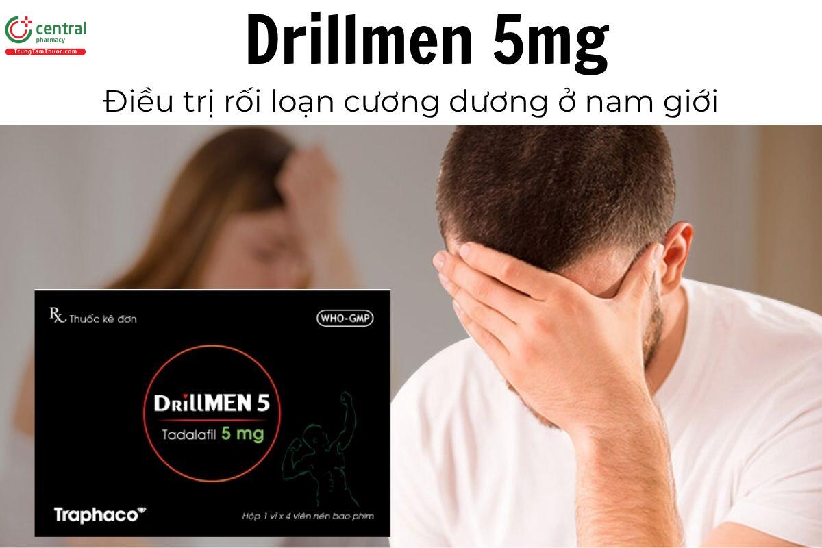 Thuốc Drillmen 5mg - Điều trị rối loạn cương dương ở nam giới