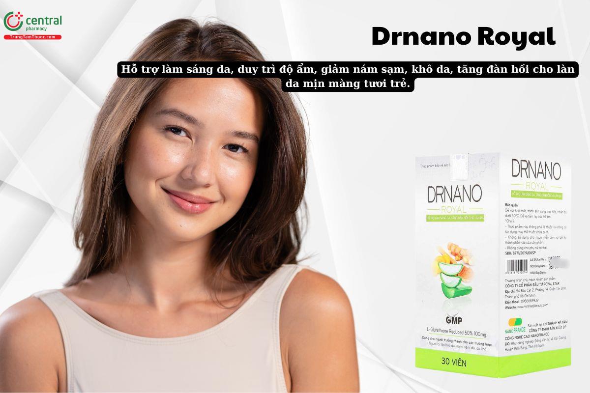 Viên uống Drnano Royal giúp hỗ trợ làm sáng da, tăng độ đàn hồi cho da