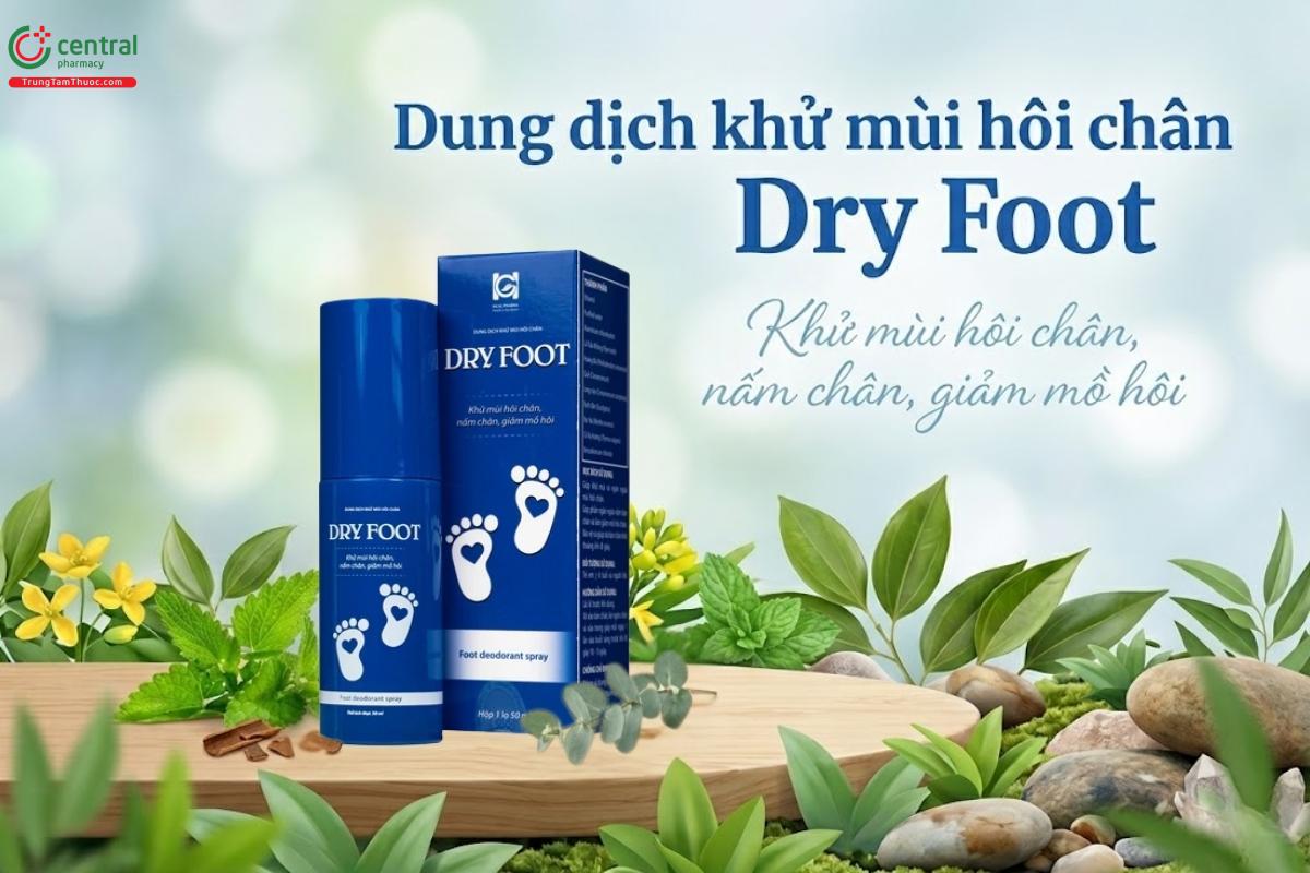 Dung dịch khử mùi hôi chân Dry Foot loại bỏ mùi hôi, ngăn ngừa hôi chân