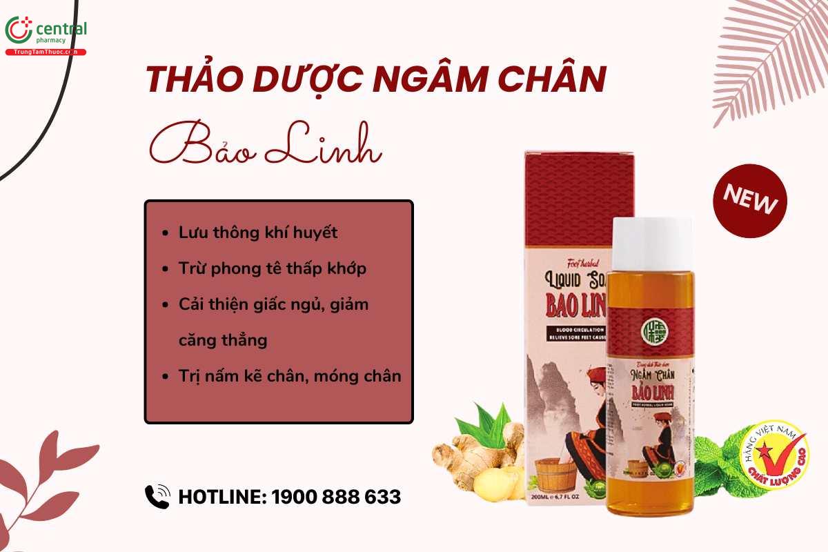 Dung dịch Thảo dược ngâm chân Bảo Linh 