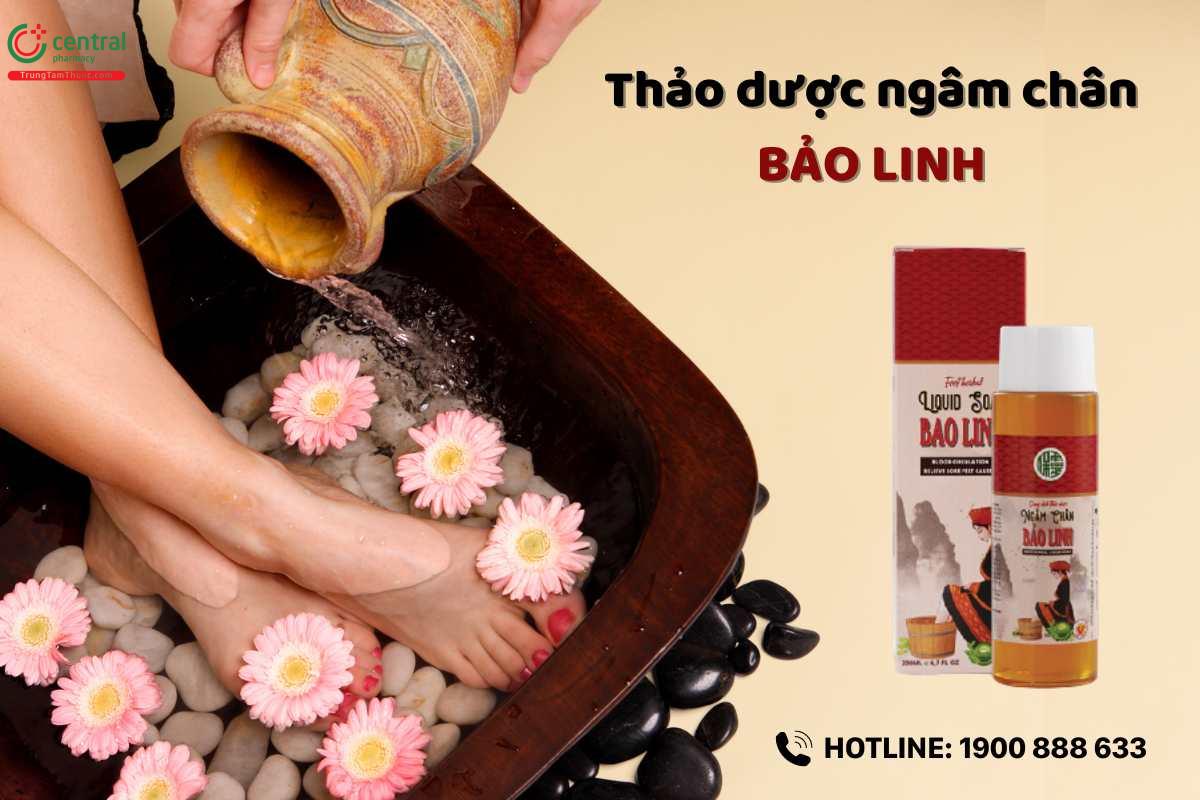 Dung dịch Thảo dược ngâm chân Bảo Linh lưu thông khí huyết, cải thiện giấc ngủ