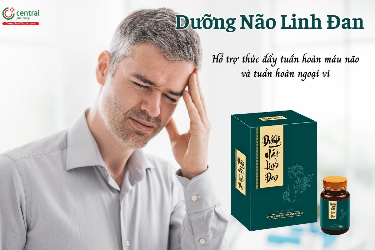 Dưỡng Não Linh Đan có tác dụng hỗ trợ thúc đẩy tuần hoàn máu não và tuần hoàn ngoại vi