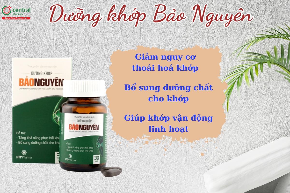 Thuốc Dưỡng khớp Bảo Nguyên bổ sung các dưỡng chất cho khớp