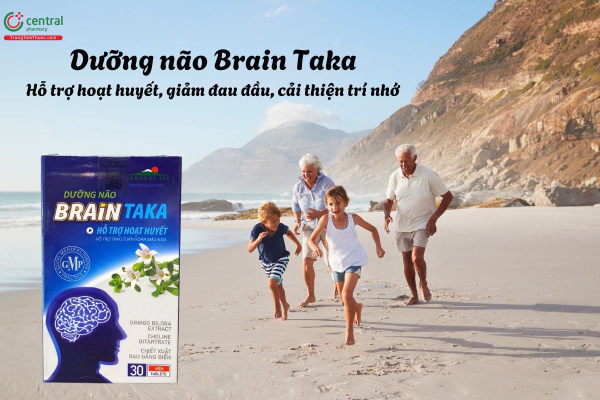 Dưỡng Não Brain Taka - Giúp tăng cường tuần hoàn máu não