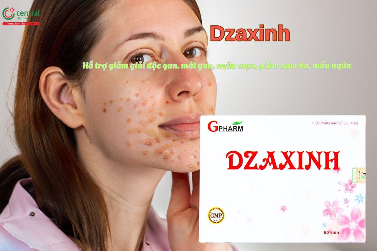 Viên uống Dzaxinh giúp mát gan, ngừa mụn