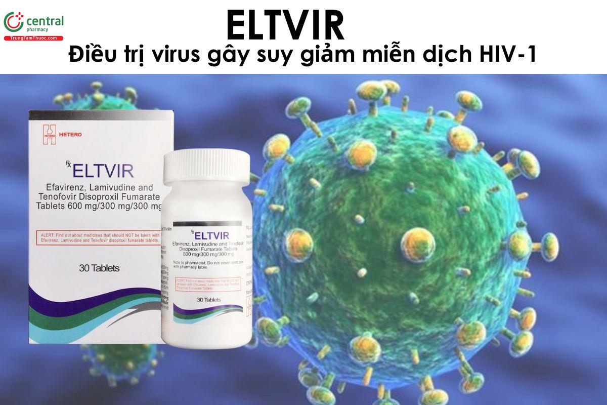 Thuốc Eltvir - điều trị virus gây tình trạng suy giảm miễn dịch HIV-1