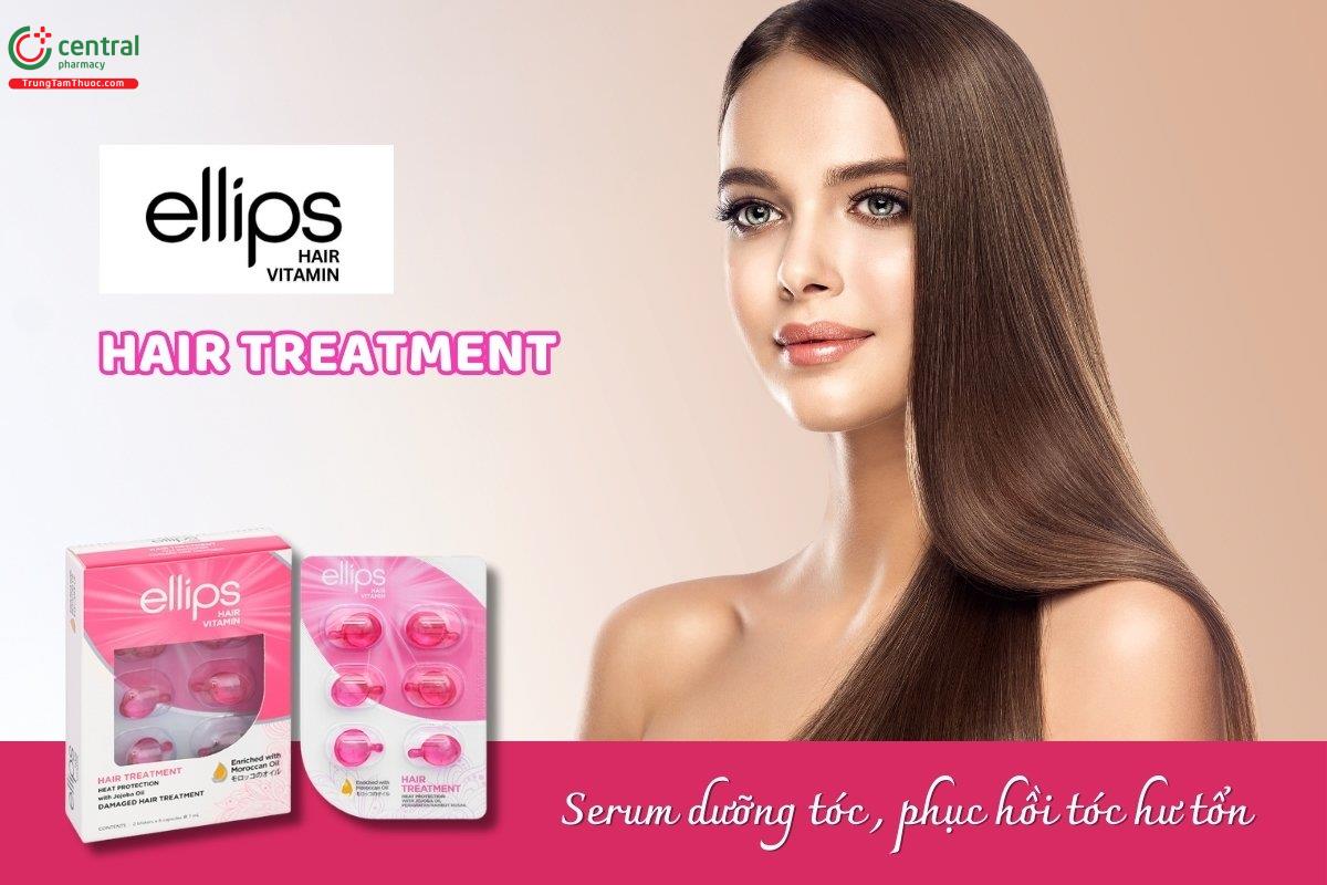 Ellips Hair Vitamin Hair Treatment có tác dụng nuôi dưỡng sâu và bảo vệ tóc khỏi hư tổn do tác động từ hóa chất, giúp tóc chắc khỏe hơn, dễ chải và tăng độ bóng mượt.