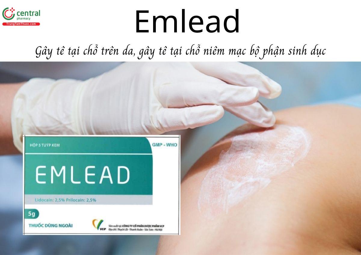 Thuốc Emlead - Gây tê tại chỗ trên da, gây tê tại chỗ niêm mạc bộ phận sinh dục
