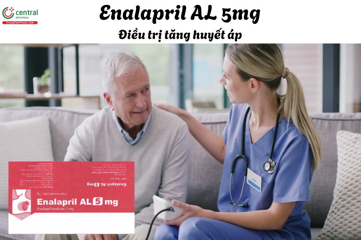 Thuốc Enalapril AL 5mg - Điều trị cho người bị tăng huyết áp, suy tim